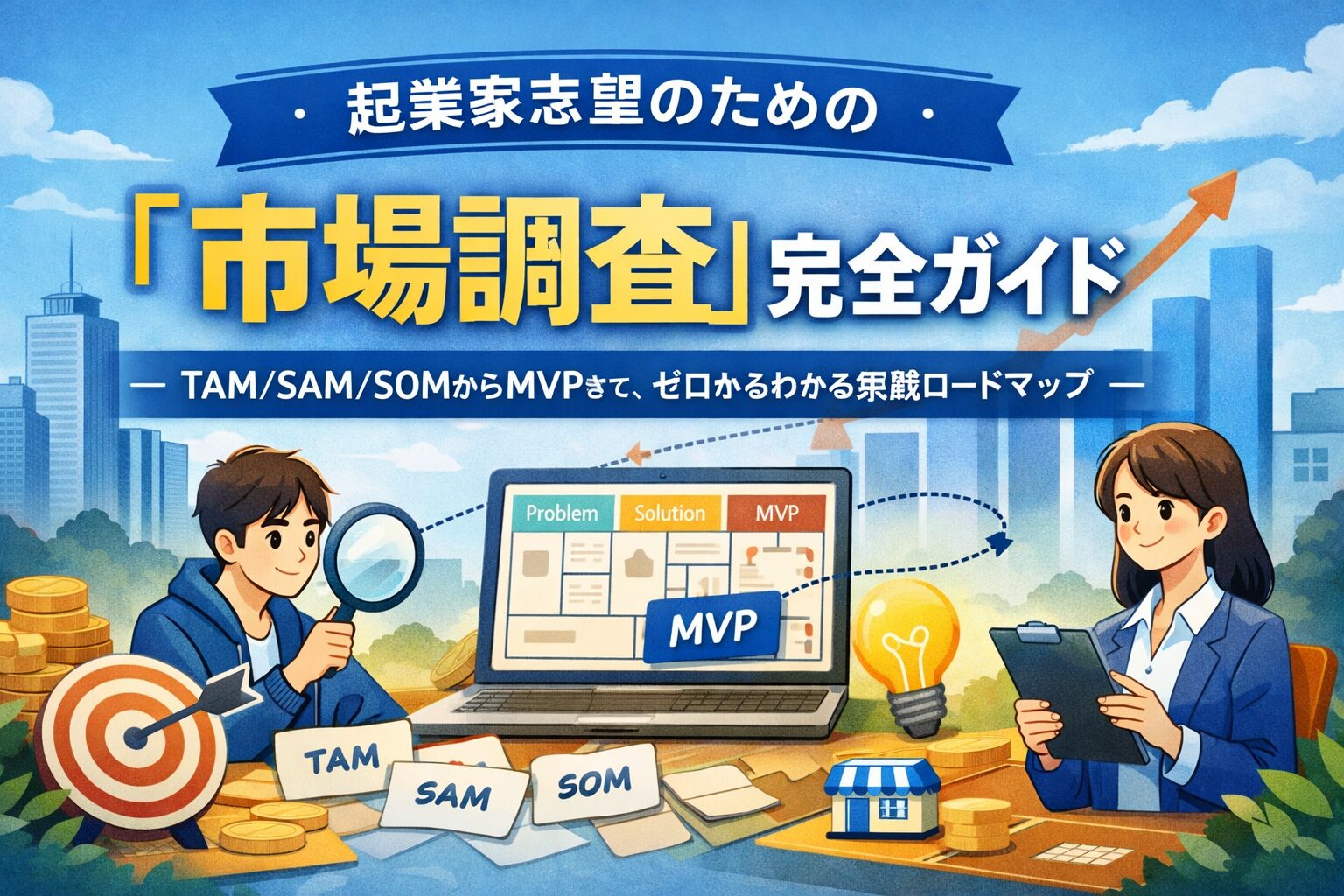 起業家志望のための「市場調査」完全ガイド— TAM/SAM/SOMからMVPまで、ゼロからわかる実践ロードマップ —