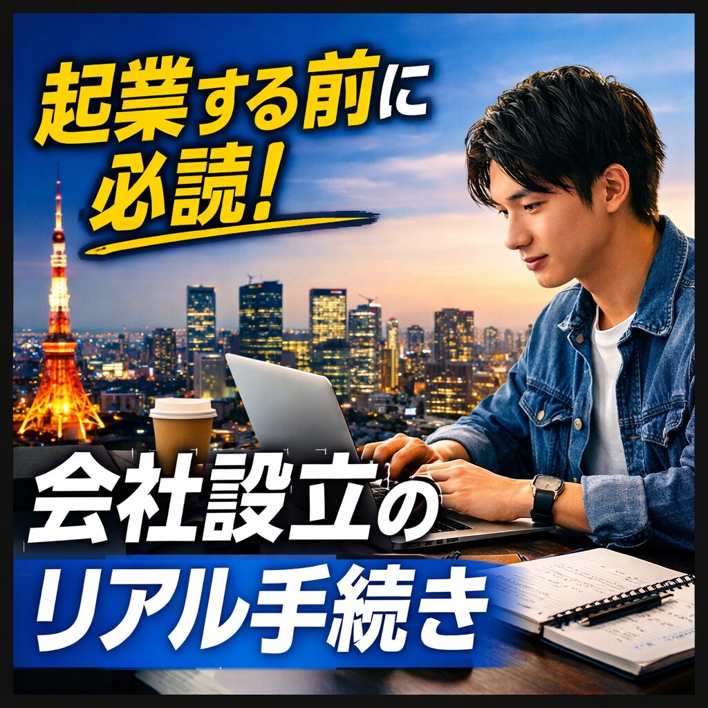大学生のための「起業の第一歩」ガイド〜株式会社・合同会社・個人事業主の違い／業種の規制と資格／株式会社設立の流れ〜